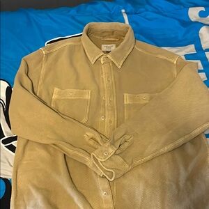 American eagle Tan  Button-Up Shirt